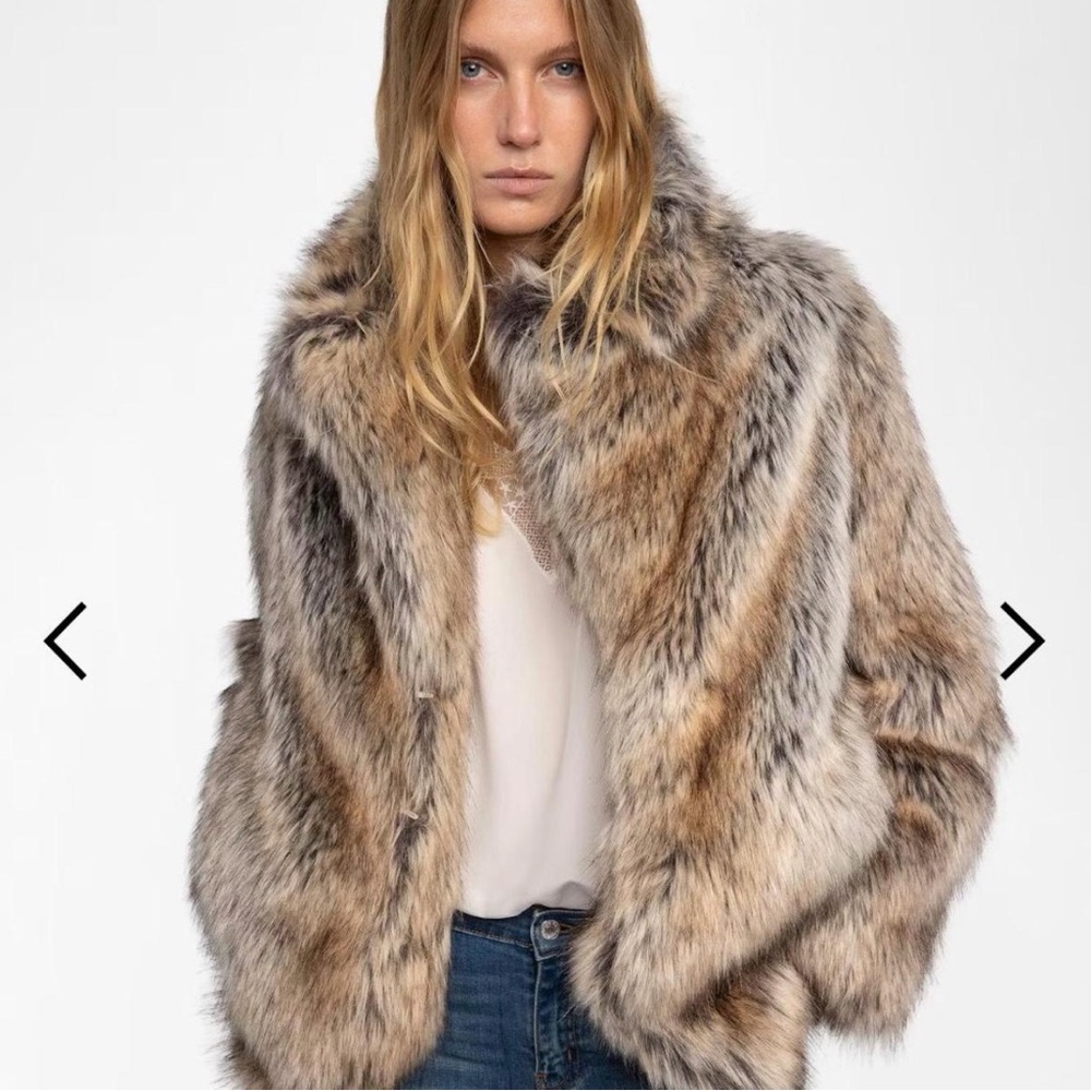 Zadig & Voltaire Faune Short Faux Fut Jacket